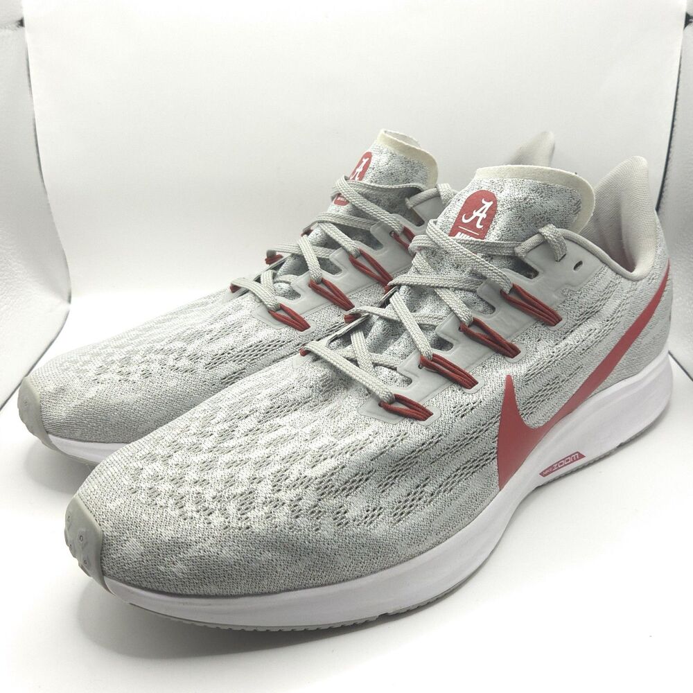 Nike Air Zoom Pegasus 36 Alabama Crimson Tide Mens 14 Running Shoes CI2062-001